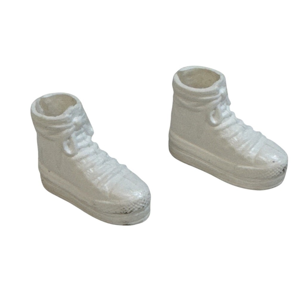 Doll Shoes White High Top Sneakers Fashion Doll Accessories Mattel